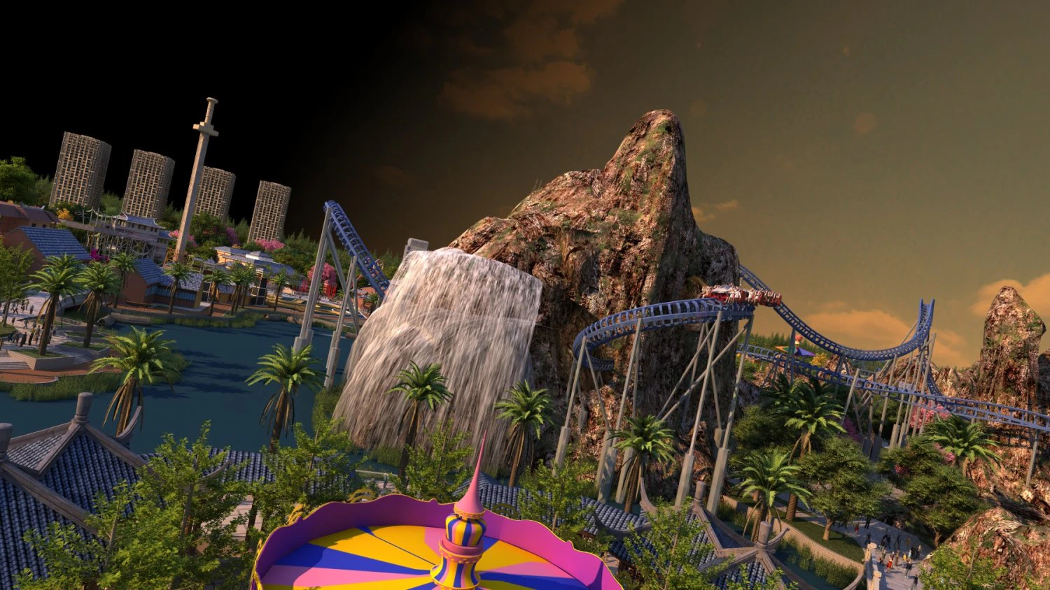 Amusement park 3D Model .c4d .max .obj .3ds .fbx .stl .blend 