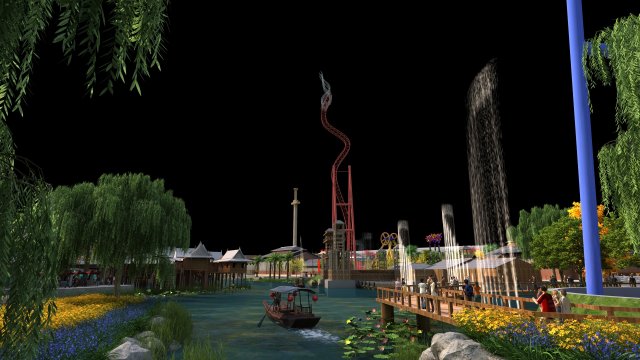 Amusement park 3D 모델 .c4d .max .obj .3ds .fbx .stl .blend 