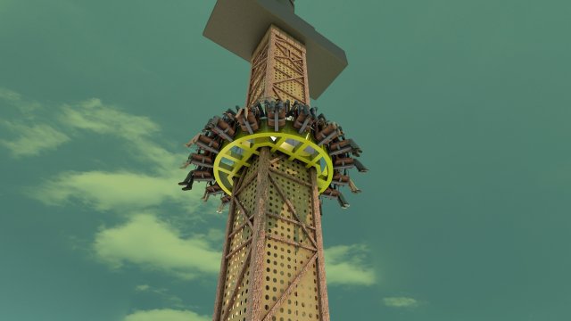 Amusement park 3D Model .c4d .max .obj .3ds .fbx .stl .blend 
