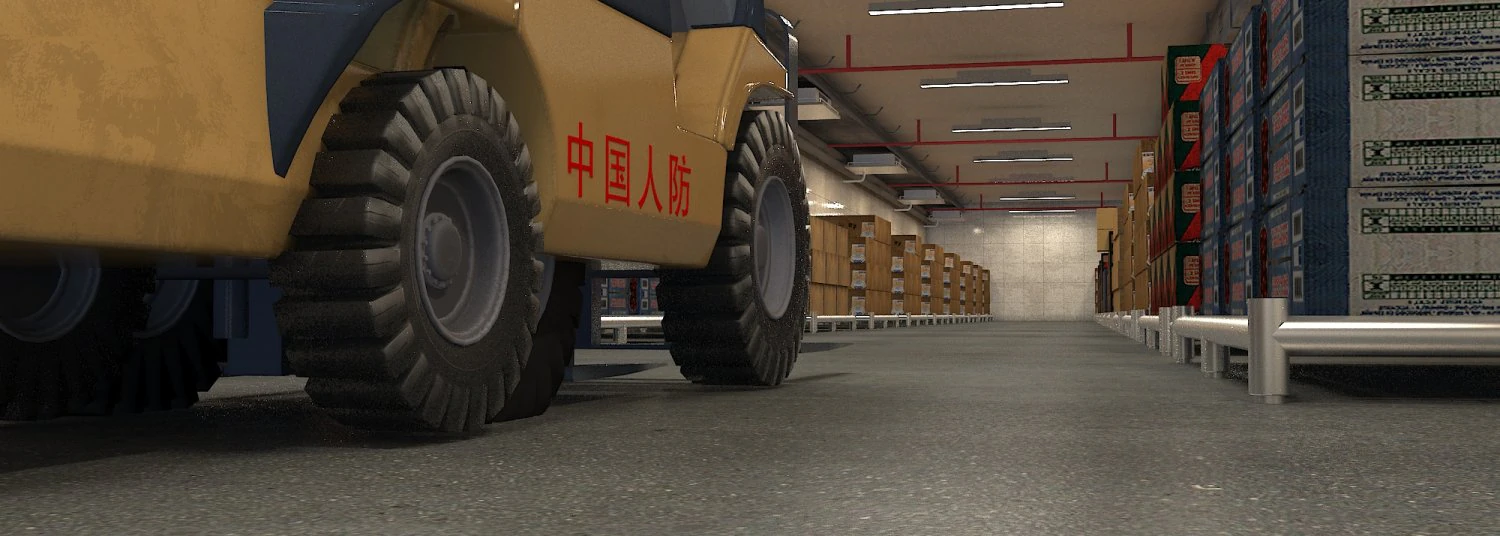 Warehouse 3D Model .c4d .max .obj .3ds .fbx .stl .blend