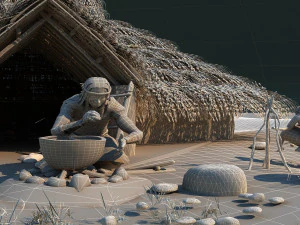 Primitive tribe 3D Model