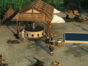 Salt drying field 3D Model