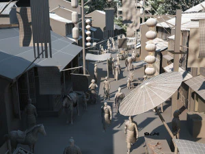 Ancient town 3D Model