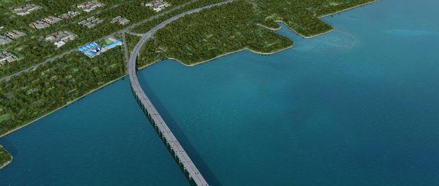Bridge 3D Модель .c4d .max .obj .3ds .fbx .stl .blend 