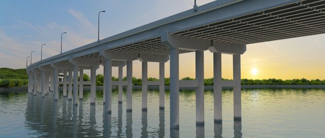 Bridge 3D मॉडल .c4d .max .obj .3ds .fbx .stl .blend 