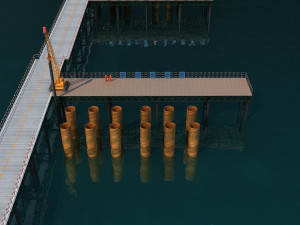Build the bridge Modelo 3D