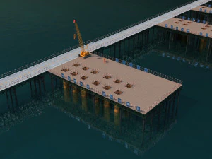 construir el puente Modelo 3D