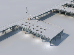 construir el puente Modelo 3D