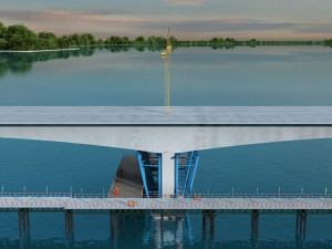 Build the bridge Modello 3D