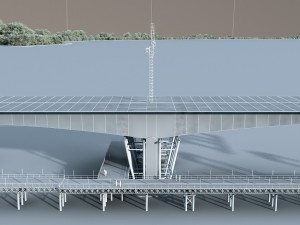 Build the bridge Modello 3D