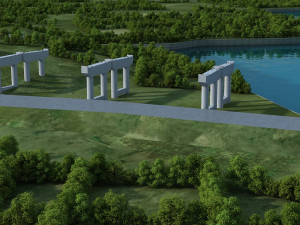 Build the bridge 3Dモデル