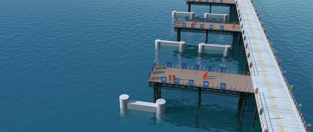 Build the bridge Modelo 3D .c4d .max .obj .3ds .fbx .stl .blend 