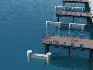 Build the bridge Modelo 3D