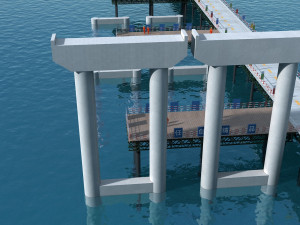 Build the bridge Modelo 3D