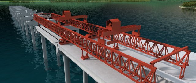 Build the bridge 3D 模型 .c4d .max .obj .3ds .fbx .stl .blend 