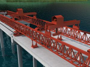 Build the bridge Modelo 3D