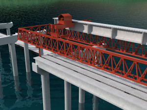 Build the bridge 3D 模型