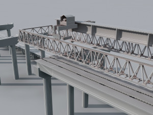 Build the bridge 3D 模型