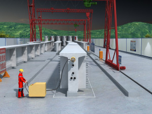 Build the bridge 3Dモデル