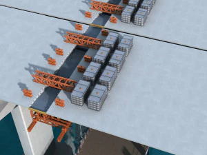 Build the bridge 3D Model
