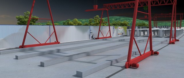 Build the bridge 3D Model .c4d .max .obj .3ds .fbx .stl .blend 