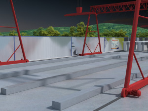 Build the bridge Modelo 3D