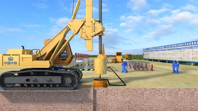 Building a railway Modelo 3D .c4d .max .obj .3ds .fbx .stl .blend 
