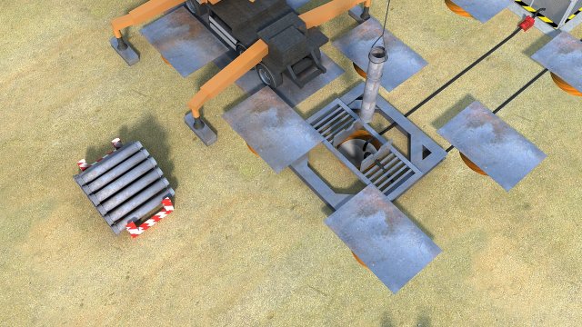 Building a railway Modello 3D .c4d .max .obj .3ds .fbx .stl .blend 