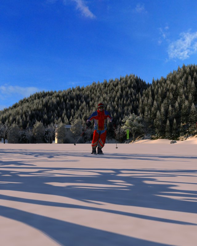 Ski facility 3D Модель .c4d .max .obj .3ds .fbx .stl .blend