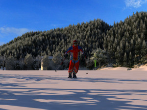 Ski facility 3D Model