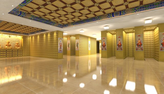 Exhibition hall Modèle 3D .c4d .max .obj .3ds .fbx .stl .blend 