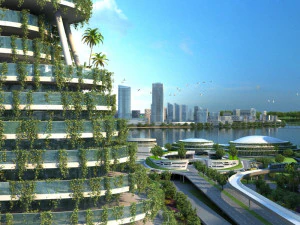 緑豊かな都市 3Dモデル