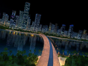 Zielone miasto Model 3D