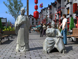 Commercial street 3D Model