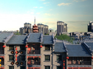 Commercial street 3Dモデル