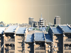 Commercial street Modèle 3D