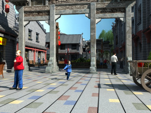 Commercial street Modelo 3D