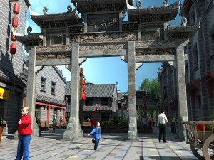 Commercial street Modelo 3D