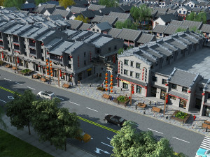 Commercial street Modelo 3D