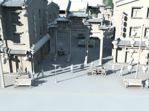 Commercial street 3D Model