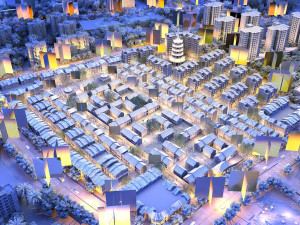 Commercial street 3D Model