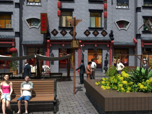 Commercial street 3D 模型