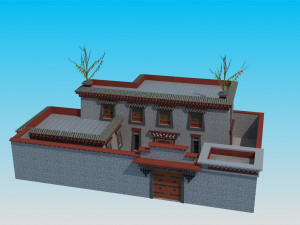 Tibetan house 3D Model