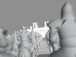 Ancient army 3D Model
