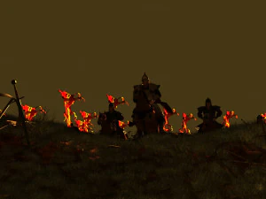 Ancient army 3D Model