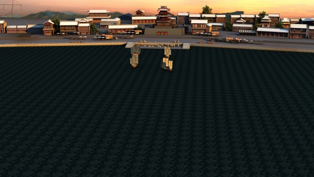 Ancient wharf 3D 模型 .c4d .max .obj .3ds .fbx .stl .blend 