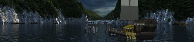 Ancient canal 3D Model .c4d .max .obj .3ds .fbx .stl .blend