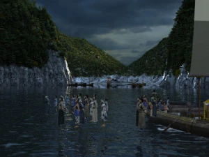 Ancient canal 3D Model