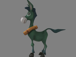 Cartoon donkey 3D-Modell