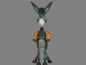 Cartoon donkey 3D Model